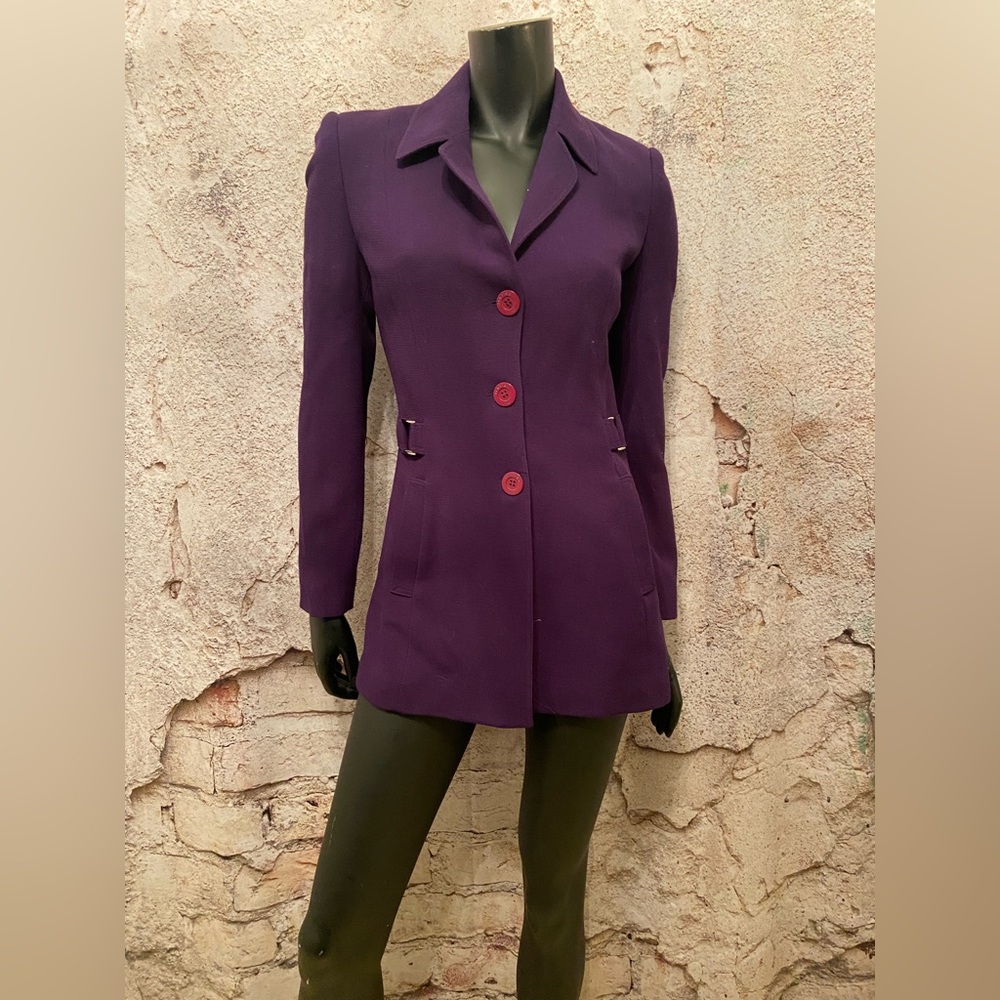 Vertigo France Plum Wool Blazer